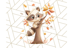 Woodland Autumn Critters PNG Clipart, Cute Fall Animals Product Image 5
