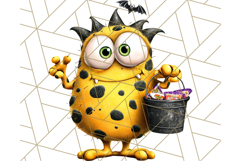 Monster Kids Clipart PNG, Cute Halloween Costume Art Product Image 5