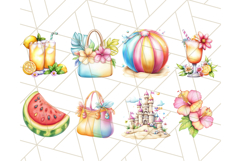 Tropical Summer Clipart Beach, Drinks And Fun Png, Vacation Product Image 5