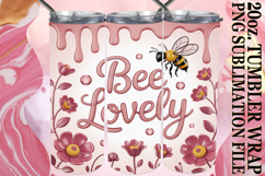 Enchanted vibes 20oz tumbler wrap, Bee Quote Product Image 1