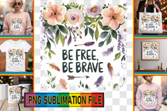 LUMINOUS TSHIRT Designs PNG, Flower Quote Product Image 1