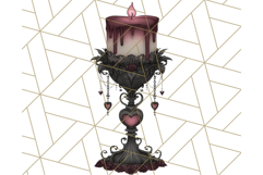 Gothic Halloween Clipart Dark Aesthetic PNG, Halloween Png Product Image 5