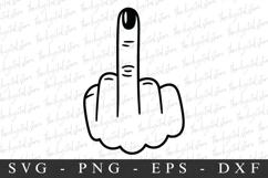 Middle Finger| SVG Cut files | Cricut Product Image 1