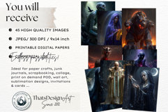 Greek Chthonic Gods Underworld Dark Fantasy Illustrations Product Image 2