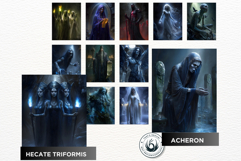 Greek Chthonic Gods Underworld Dark Fantasy Illustrations Product Image 7