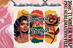 Sweet Sublimation 20oz tumbler wrap, Juneteenth Product Image 1