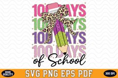 100 Days of School SVG | Sublimation | SVG File Product Image 1