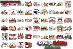 Christmas Sublimation Bundle, Retro Christmas Png, Winter Product Image 1