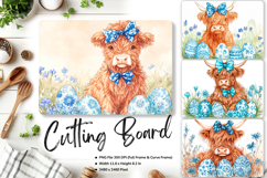 Highland Cow Cutting Board Kitchen Chopping Board Design_45 Product Image 1