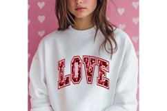 LOVE Canva Frame Varsity Valentine&#039;s Day Photo Frame Shirt Product Image 2