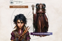 Obsidian Ember Grove Dark Autumn Fantasy Clipart PNG for RPG Product Image 10