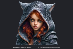 Obsidian Ember Grove Dark Autumn Fantasy Clipart PNG for RPG Product Image 3
