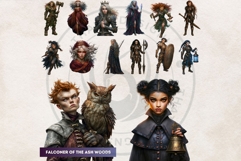 Obsidian Ember Grove Dark Autumn Fantasy Clipart PNG for RPG Product Image 4
