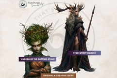 Obsidian Ember Grove Dark Autumn Fantasy Clipart PNG for RPG Product Image 6