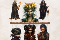 Obsidian Ember Grove Dark Autumn Fantasy Clipart PNG for RPG Product Image 9