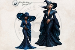 Obsidian Witches Clipart Dark Fantasy PNG Set Product Image 7