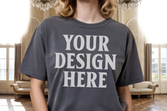 Comfort Colors 1717 Pepper T-Shirt Mockup Product Image 1