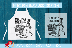 Meal prep marathon SVG, Skeleton SVG Product Image 1