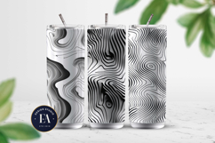 Monochrome Liquid Swirl | Liquid Art Pattern Product Image 2