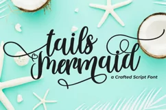 Tails Mermaid - a Crafted Script - Free Font of The Week Product Image 1