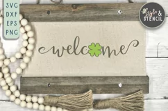 St. Pattys Day Welcome Sign SVG - SVG, PNG, EPS, DXF Product Image 4