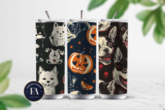 Scary Dog Pattern |Spooky Dog Digital Paper Product Image 2