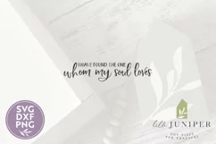 Christian SVG, I Have Found The One Whom My Soul Loves Product Image 2