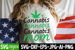 Cannabis Moms SVG Cut File, Funny Weed SVG Cut File Product Image 3