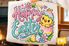 Happy Easter PNG, Easter Day Sublimation Design,Easter Shirt Product Image 1