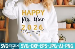 New year SVG Bundle,Happy New Year 2026 SVG Bundle Product Image 6