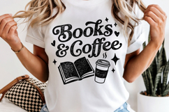 Books and Coffee PNG Book Lover Reading Product Image 13