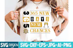 365 new Days 365 Chances SVG Design,New Year 2026 SVG Design Product Image 1