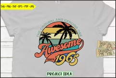 1965 Vintage Birthday | Vintage Birthday | Retro birthday Product Image 2