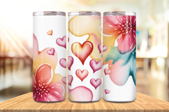Valentine’s Day Tiny Hearts Tumbler Wrap PNG Big Bundle Product Image 3