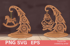 Christmas decor, SVG Christmas trees, multi-layer cutting, Product Image 1