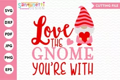 Love the Gnome you're with | Valentine gnome SVG Product Image 1