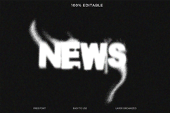 Distorted News Glitch Text Effect Product Image 1