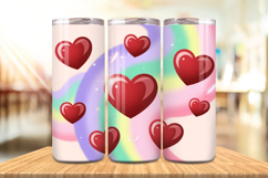 Valentine’s Day Tiny Hearts Tumbler Wrap PNG Big Bundle Product Image 4