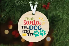 Christmas SVG Cut File - Dear Santa, The Dog Did It SVG File Product Image 6