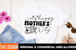 Happy Mother’s Day SVG Design,Happy Mother’s Day Sublimation Product Image 1