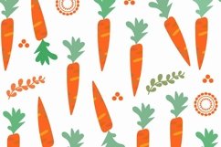 Carrot seamless vector pattern EPS digital Product Image 1