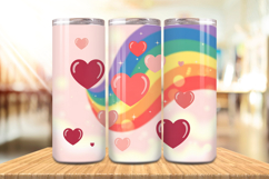 Valentine’s Day Tiny Hearts Tumbler Wrap PNG Big Bundle Product Image 5