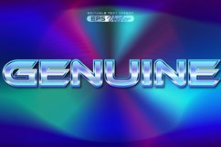 Retro editable text effect style genuine futuristic 80s Product Image 1