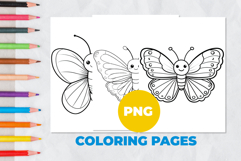 Butterfly Coloring Pages | Coloring book Product Image 1