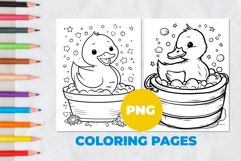 Clean duckling Coloring Page | Coloring book Product Image 1