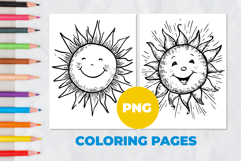 Sun Coloring Pages | Coloring book Product Image 1
