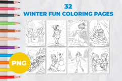 118 Winter Coloring Pages | Coloring book Product Image 3