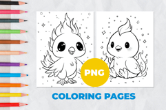 Phoenix bird Coloring Pages | Coloring book Product Image 1