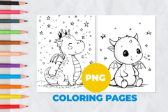 Cartoon dinosaur Coloring Pages | Coloring book Product Image 1