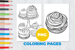 Sweets baking Coloring Pages | Coloring book Product Image 1